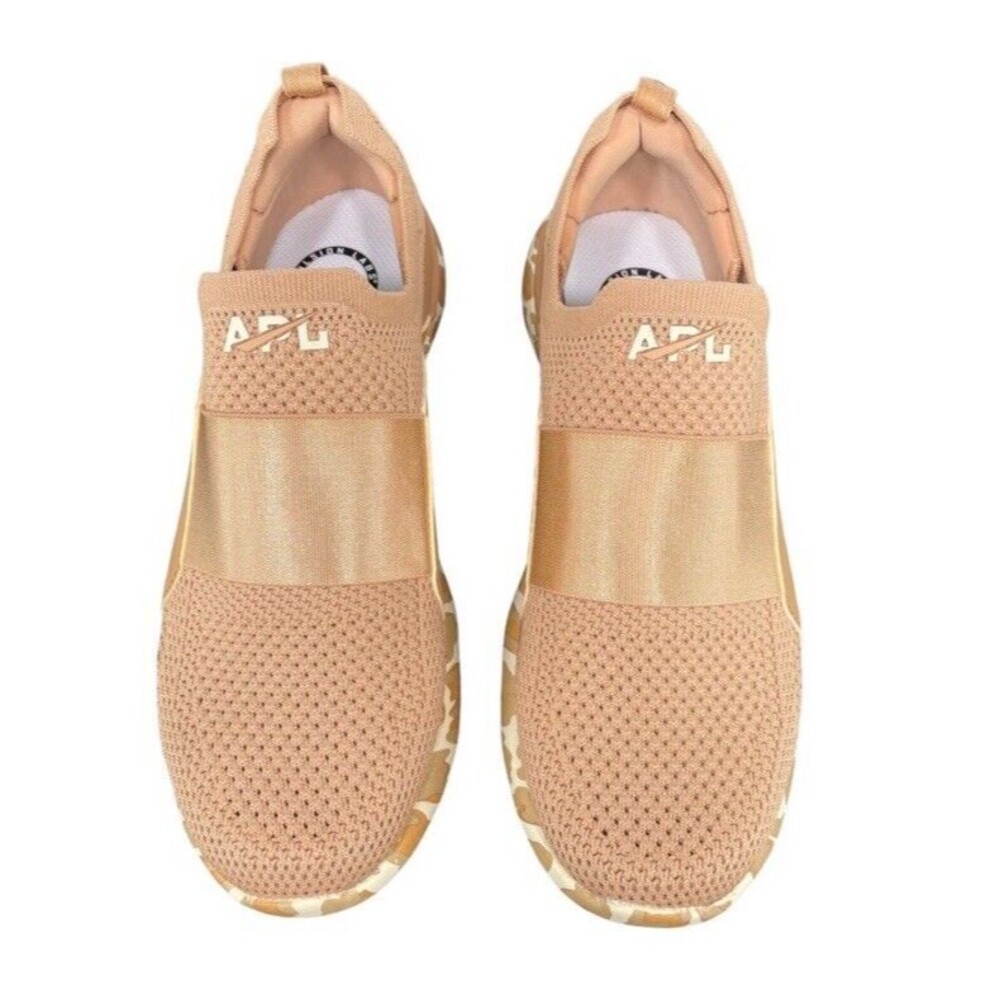 NEW APL Techloom Bliss Caramel Tan Leopard Lightweight Running Sneakers size 7